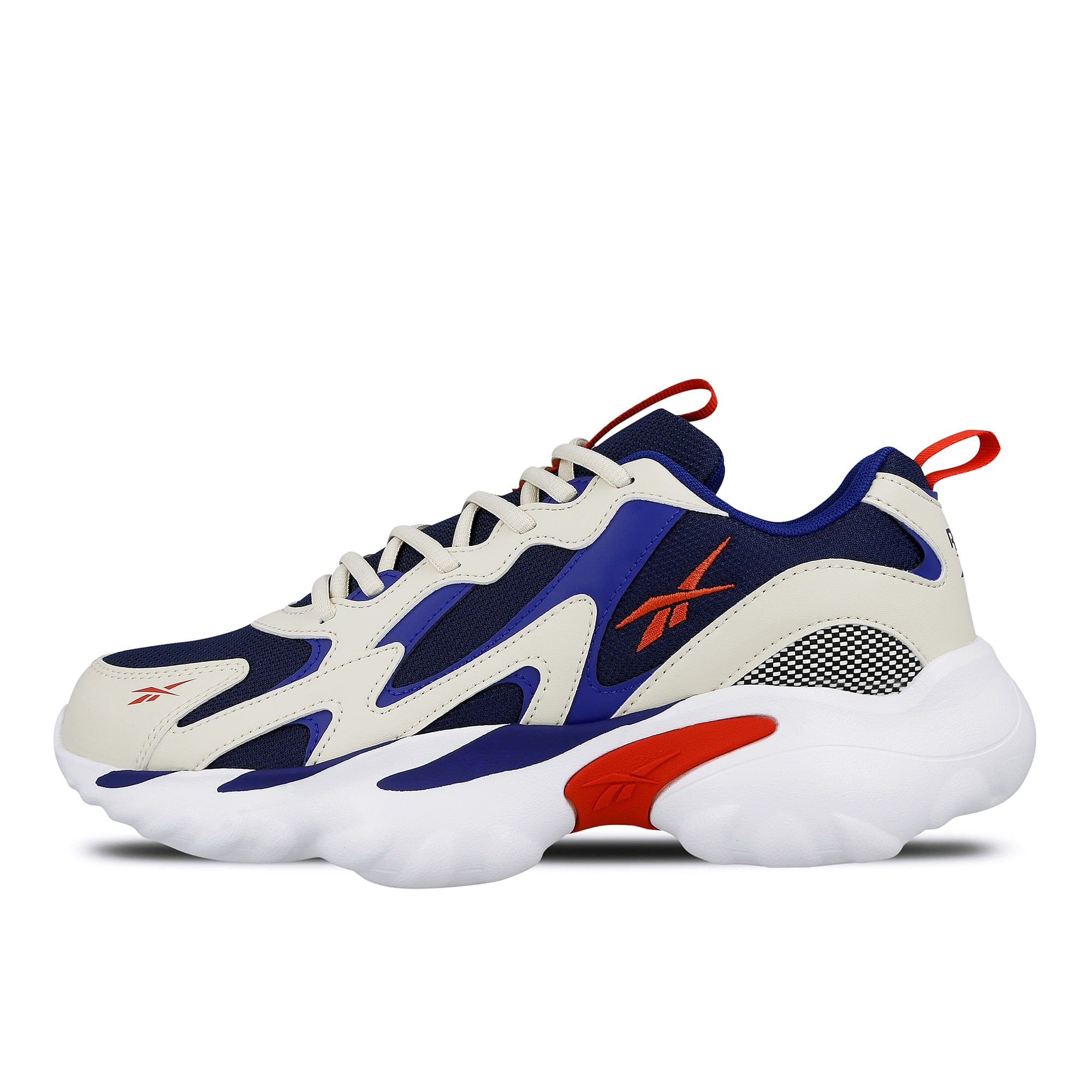 Reebok dmx series 1000 Alabaster / Navy / Cobalt / Red Low Top Sneakers DV8744 | Overkill