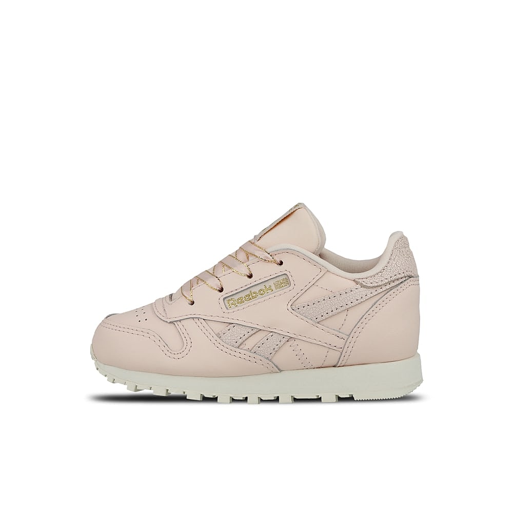 Reebok classic leather infants Pale Pink-Chalk-Gold Low Top Sneakers DV9625 | Overkill