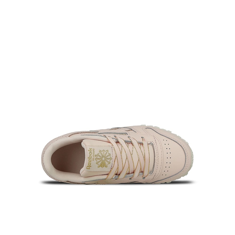 Reebok classic leather infants Pale Pink-Chalk-Gold Low Top Sneakers  Detailfoto | Overkill