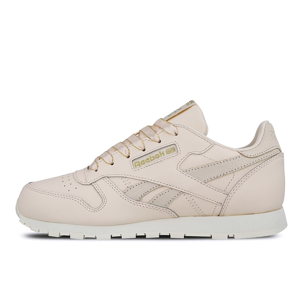 Reebok classic leather junior Pale Pink-Chalk-Gold Low Top Sneakers DV9630 | Overkill