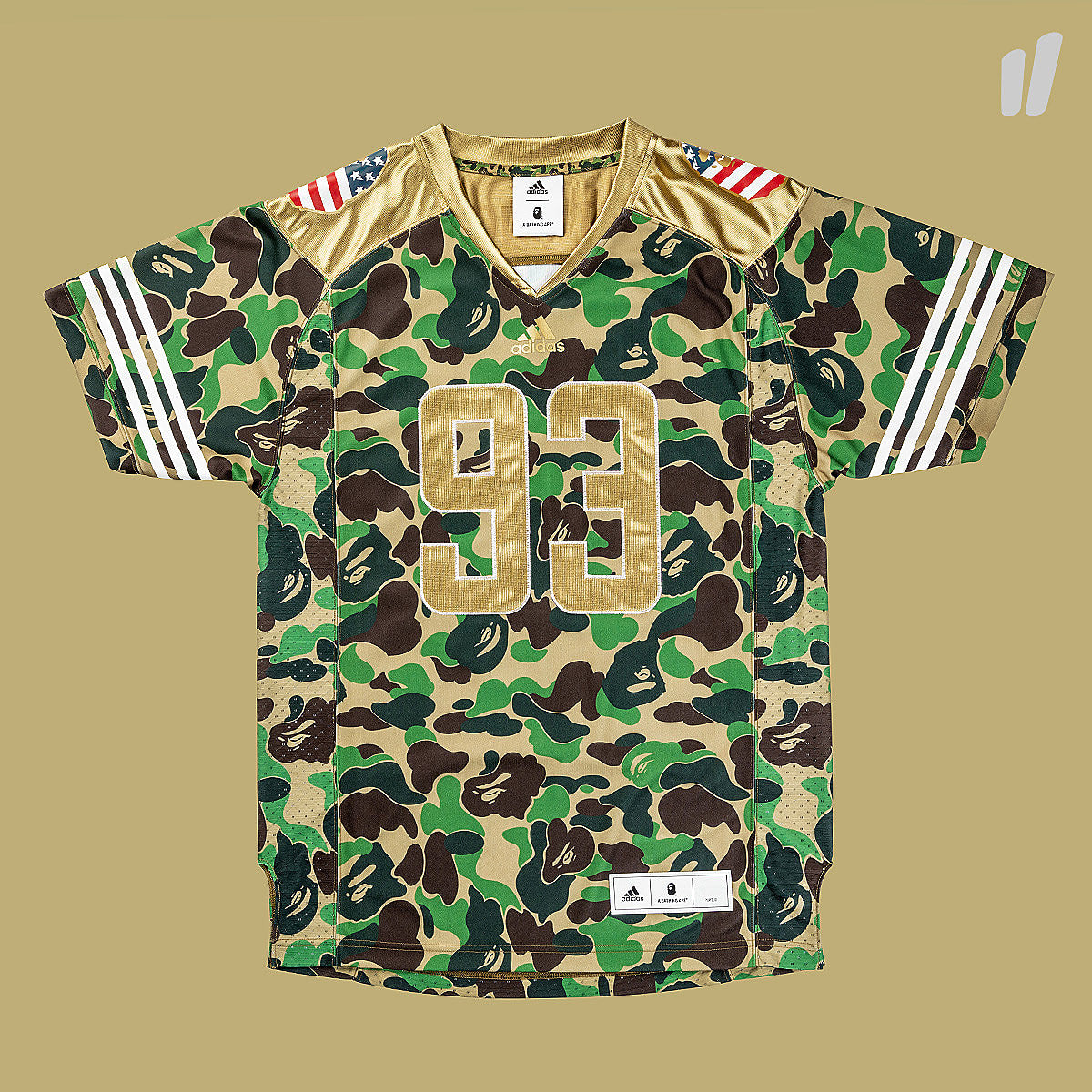 adidas Bape x adidas FB Jersey Multicolor T-Shirts DW9285 | Overkill