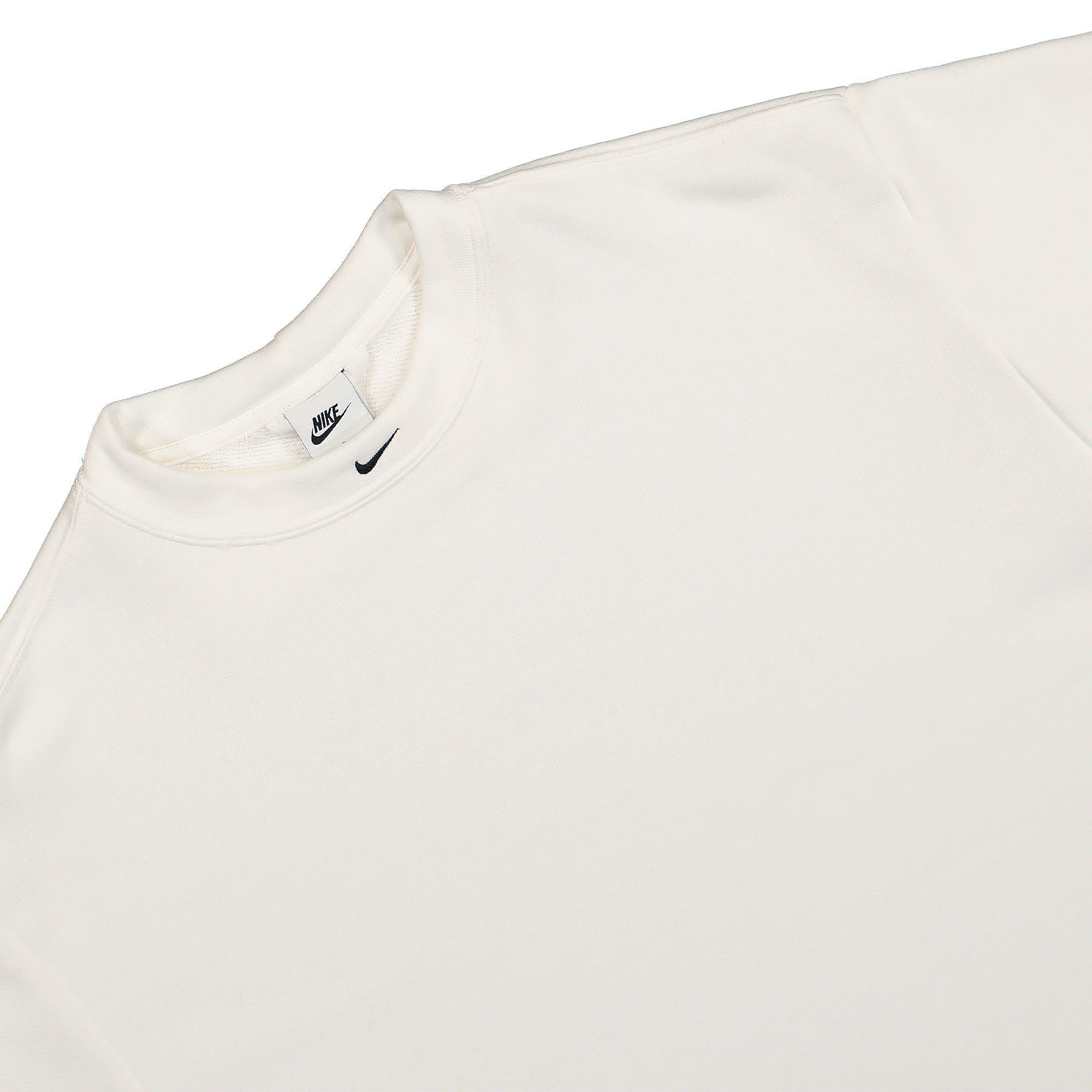 Nike Circa French Terry Top White / Black Tops Close-up | Overkill