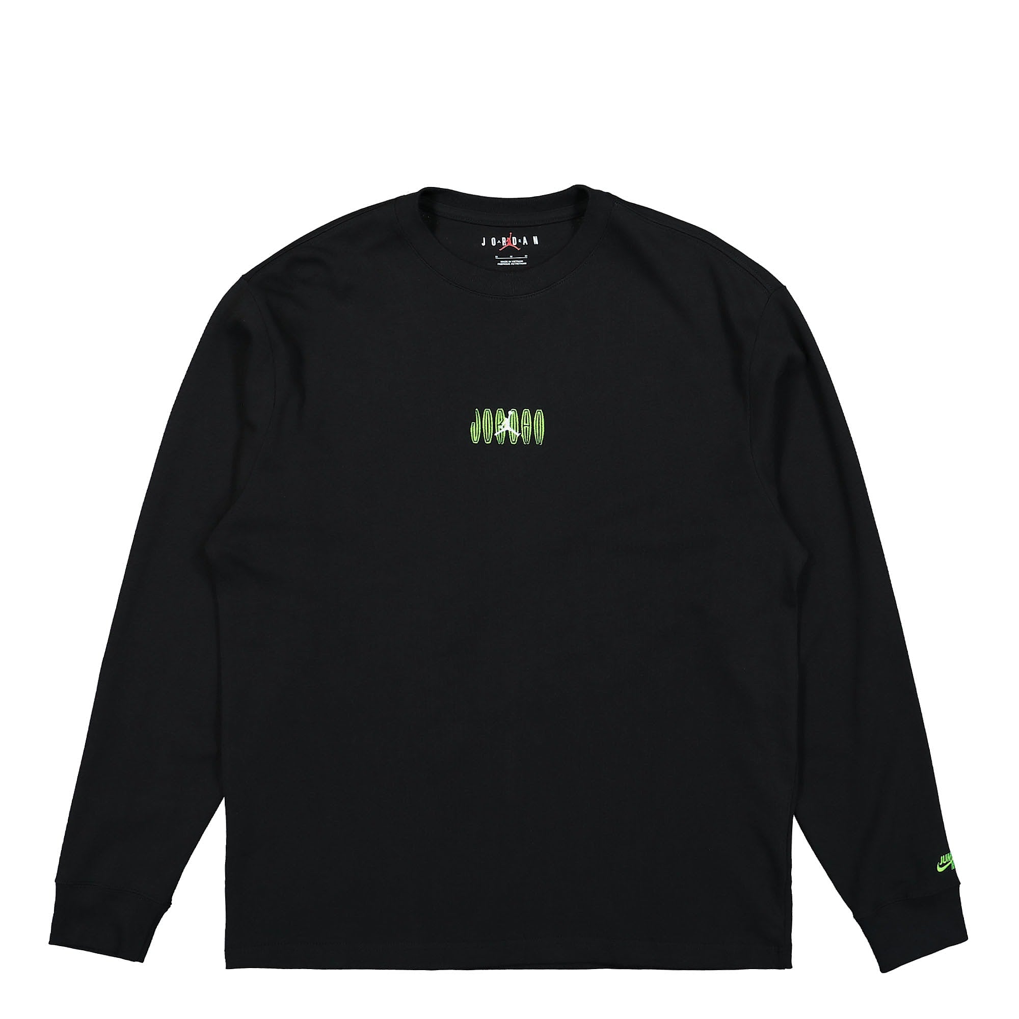 Jordan Air Jordan Flight MVP Statement 85 Long Sleeve Crew Black / Electric Green Longsleeves DX2179 010 | Overkill