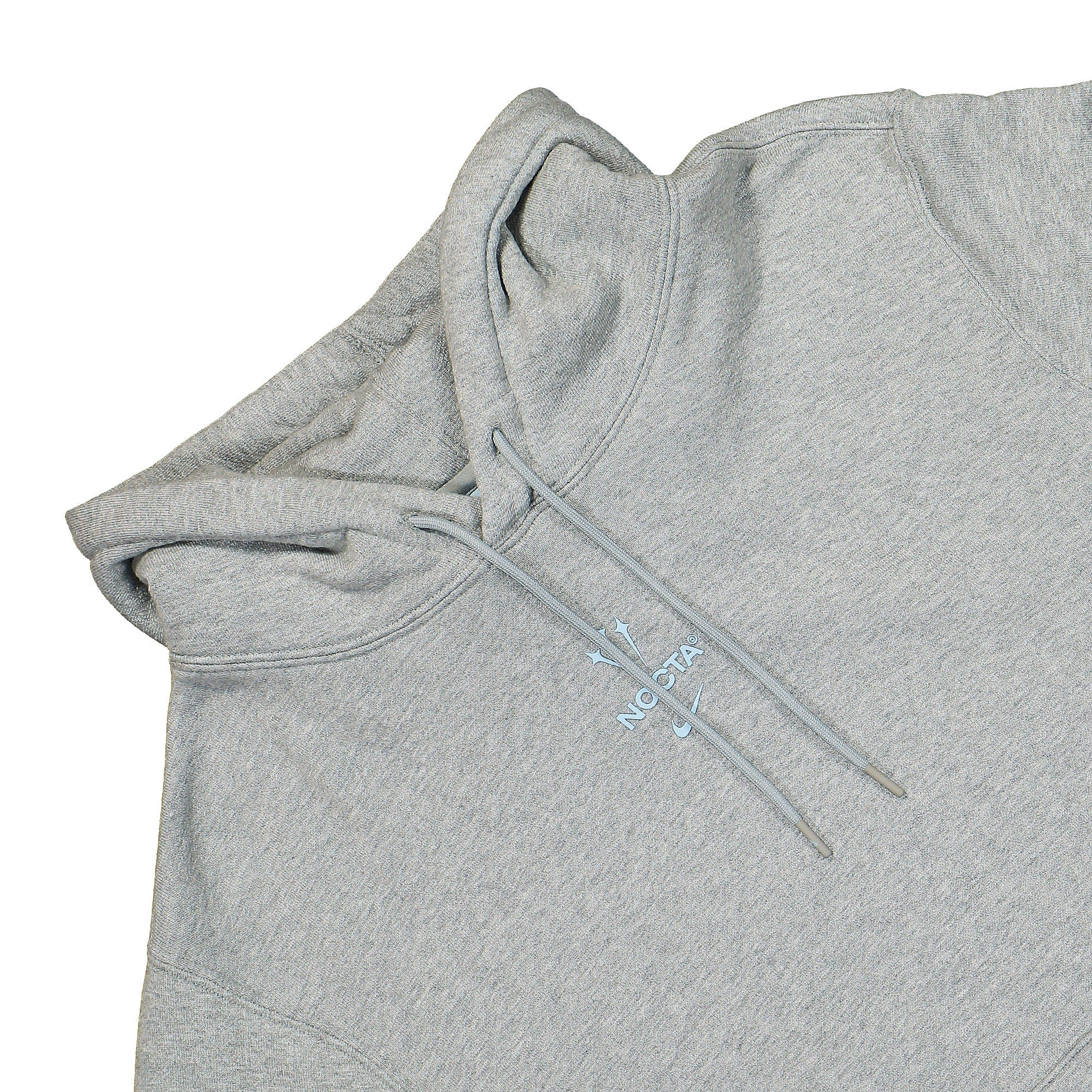 Nike NOCTA x Nike NRG DY Fleece Hoodie Dark Grey Heather / Cobalt Tint Hoodies Detailfoto | Overkill