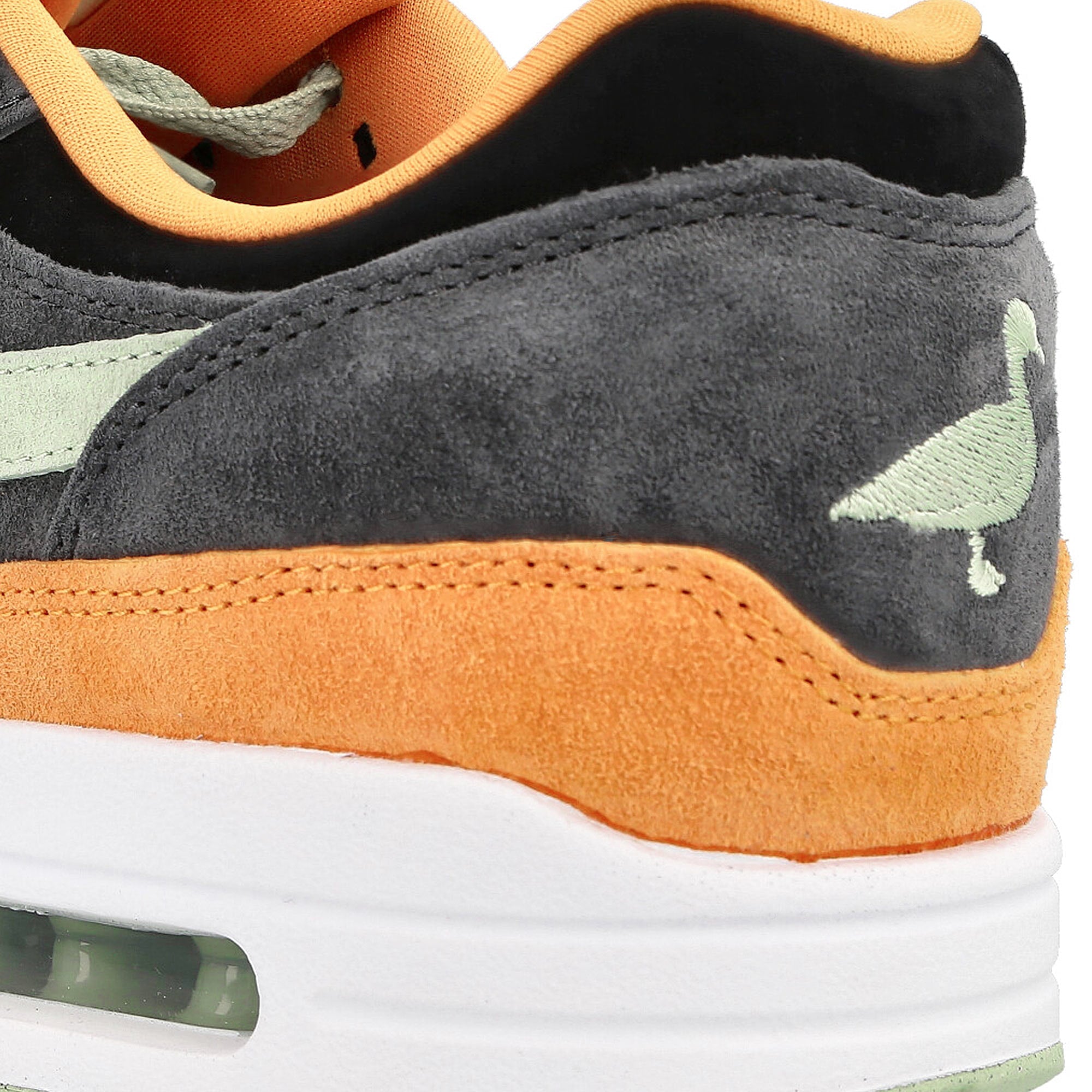 Nike Air Max 1 Premium Anthracite-Honeydew - Black - Kumquat Low Top Sneakers  Detailfoto | Overkill