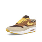 Nike Air Max 1 Premium Pecan-Yellow Ocre - Baroque Brown Low Top Sneakers  Close Up | Overkill