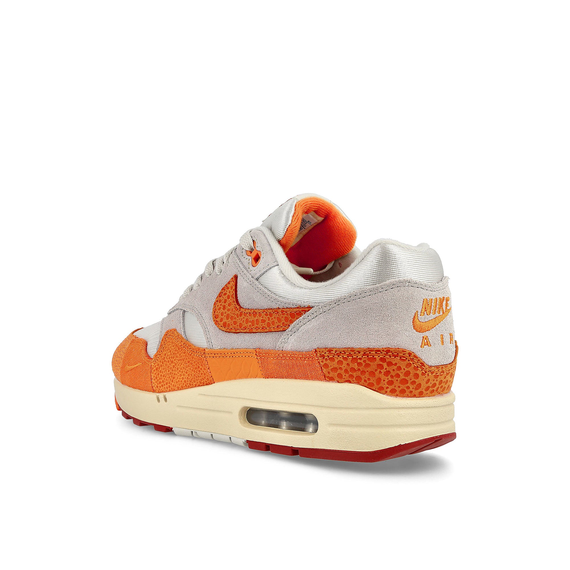 Nike Wmns Air Max 1 Light Bone-Magma Orange - Neutral Grey Low Top Sneakers  Material | Overkill