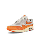 Nike Wmns Air Max 1 Light Bone-Magma Orange - Neutral Grey Low Top Sneakers  Close Up | Overkill