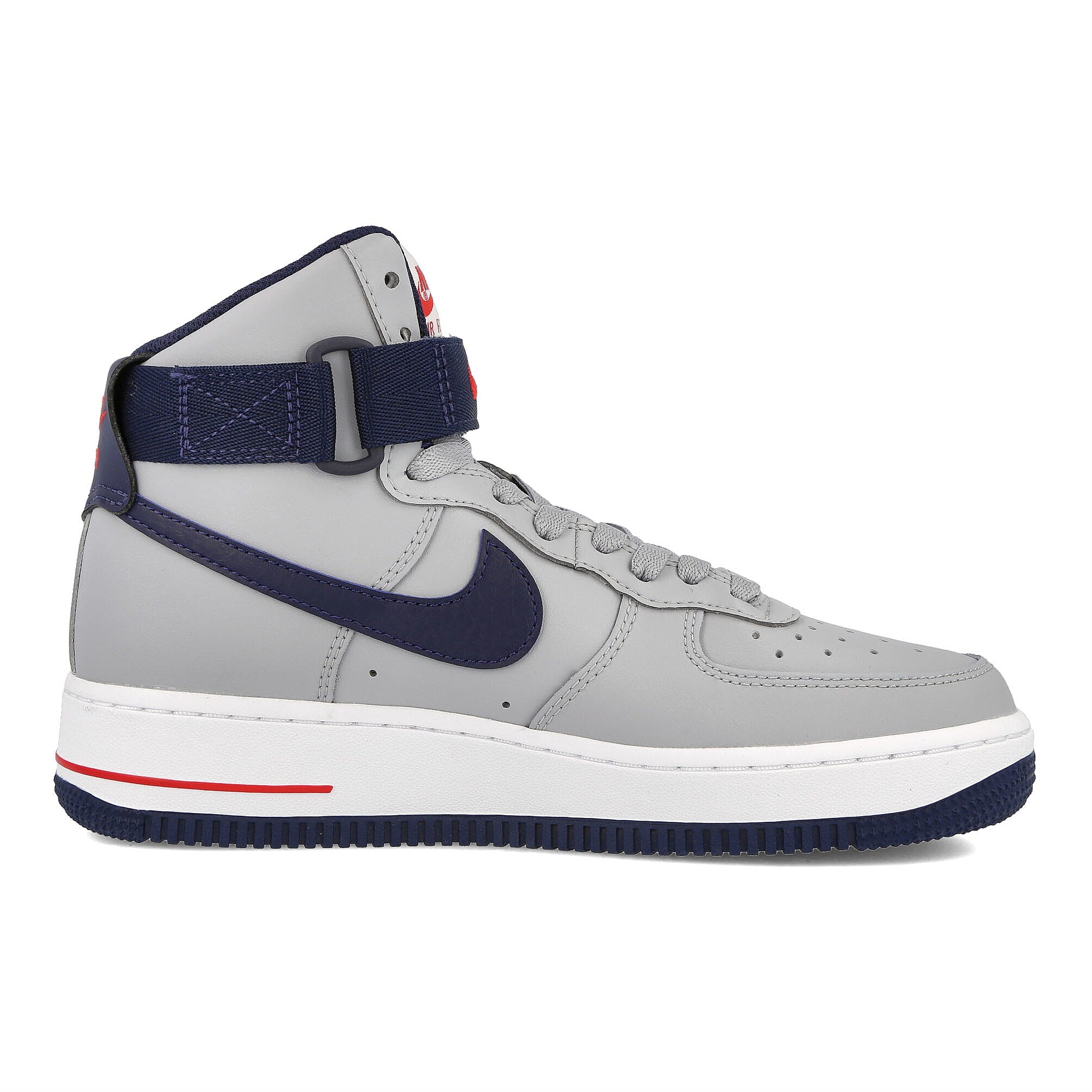 Nike wmns air force hi qs Wolf Grey / College Navy - University Red High Top Sneakers  Silhouette | Overkill