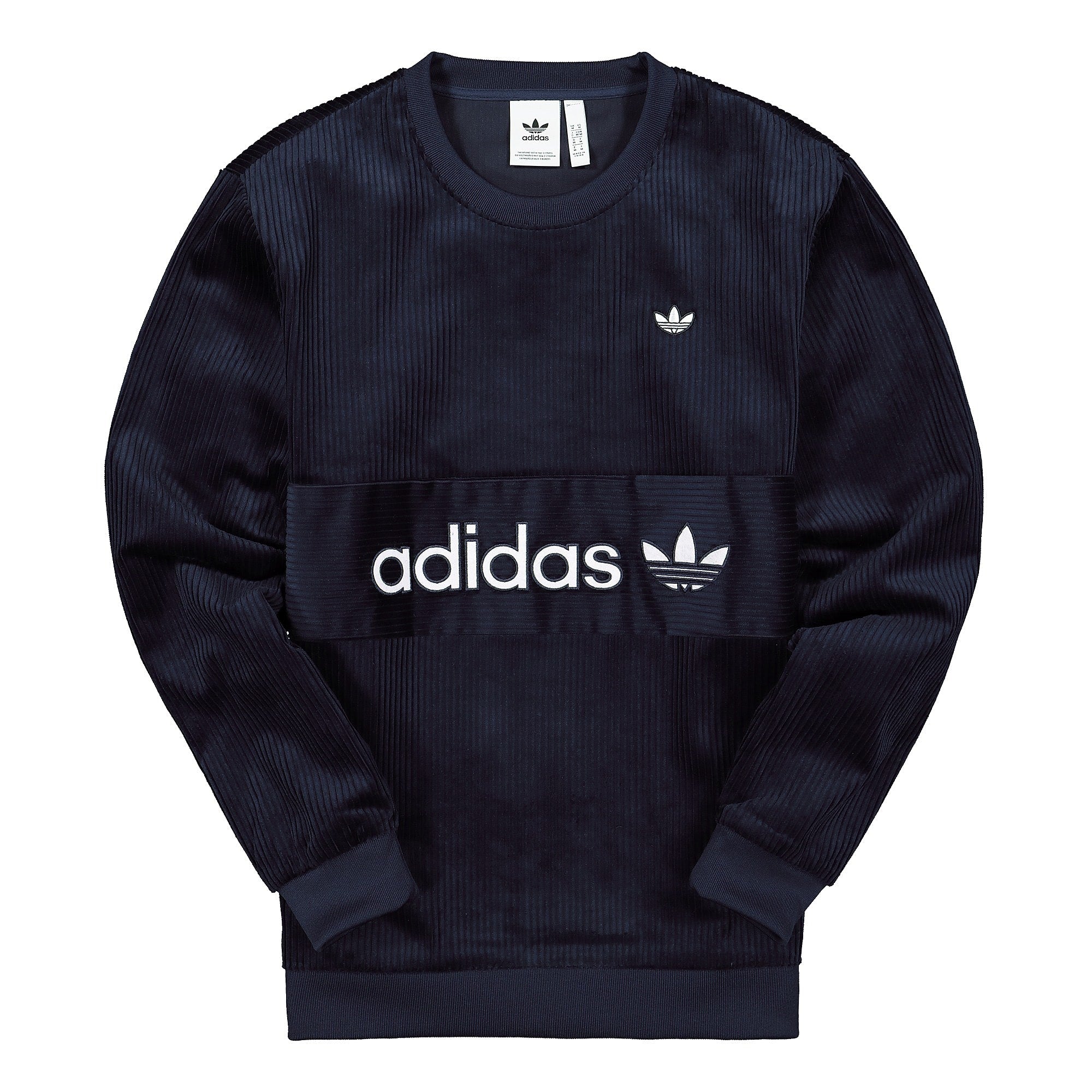 adidas Cord Sweatshirt Night Indigo Sweatshirts EC9317 | Overkill