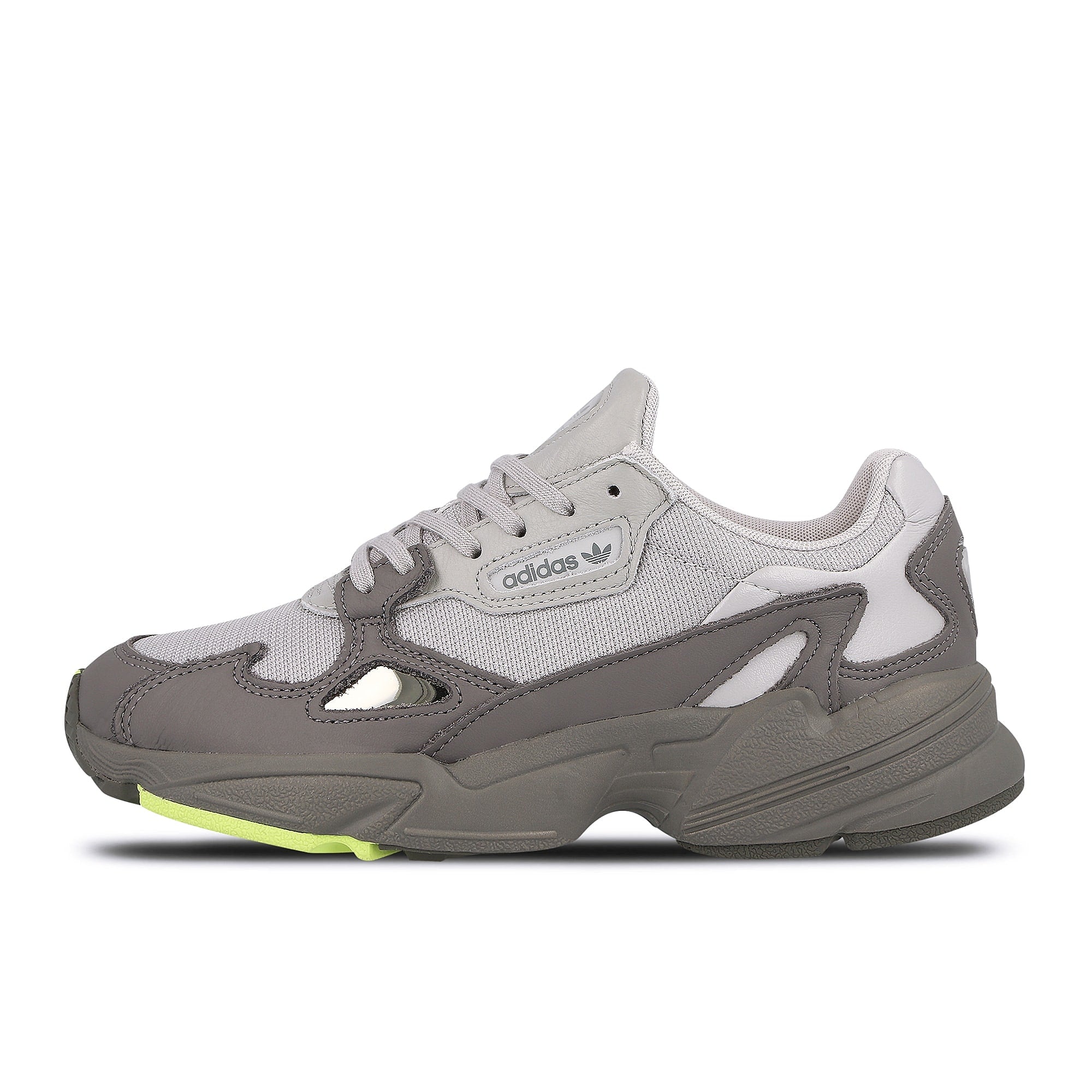 adidas wmns falcon Grey Four-Grey Two-Hi-res Yellow Sneakers EE5115 | Overkill