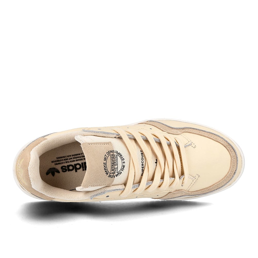 adidas supercourt Ecru Tint / Ecru Tint / Crystal White  Detail view 1 | Overkill