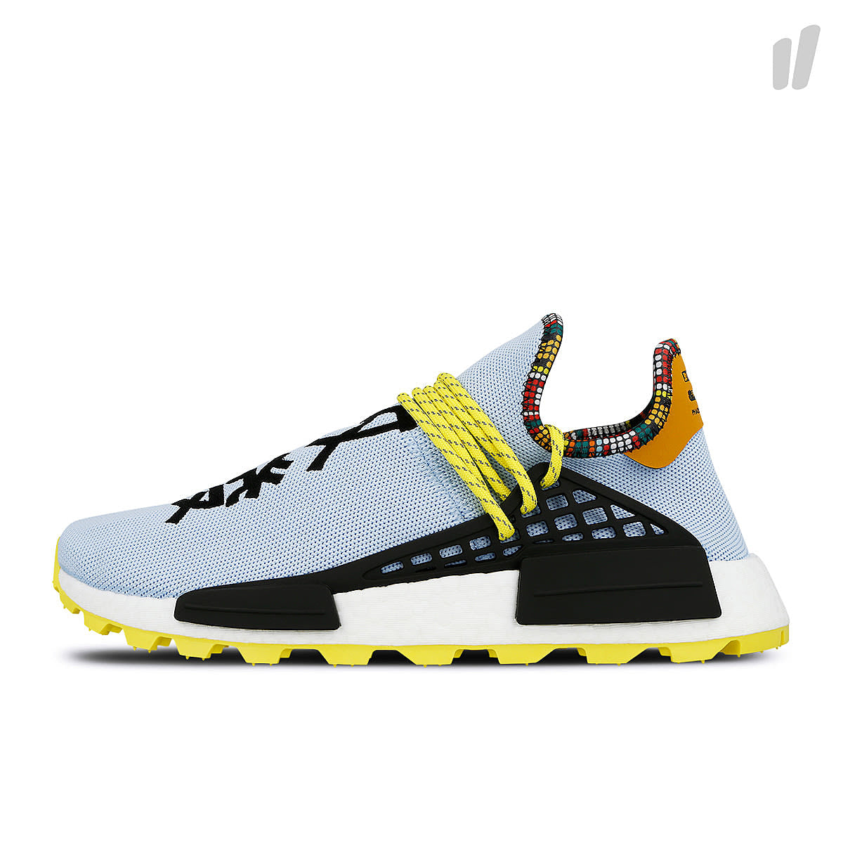 adidas Pharrell Williams x adidas Solar HU NMD Aero Blue / Core Black / Bright Orange Sneakers EE7581 | Overkill