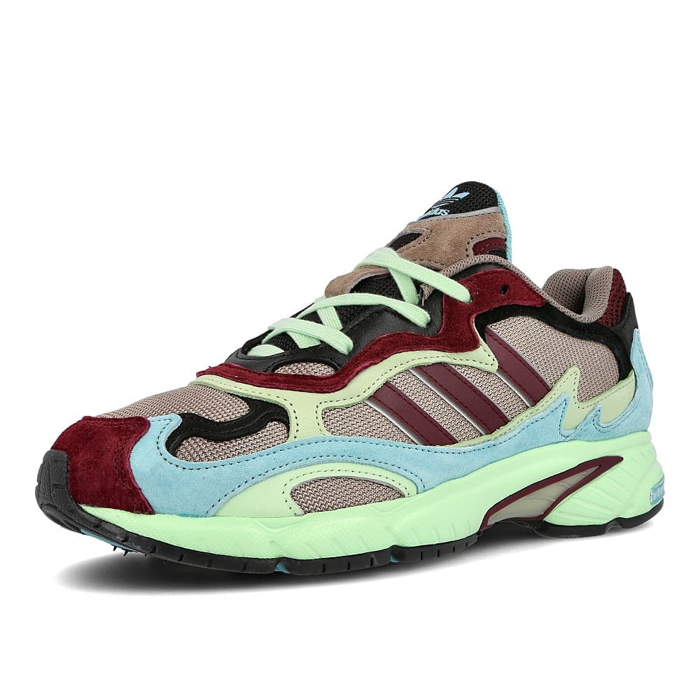 adidas temper run Core Black-Easy Mint-Glow Green Sneakers  Close Up | Overkill