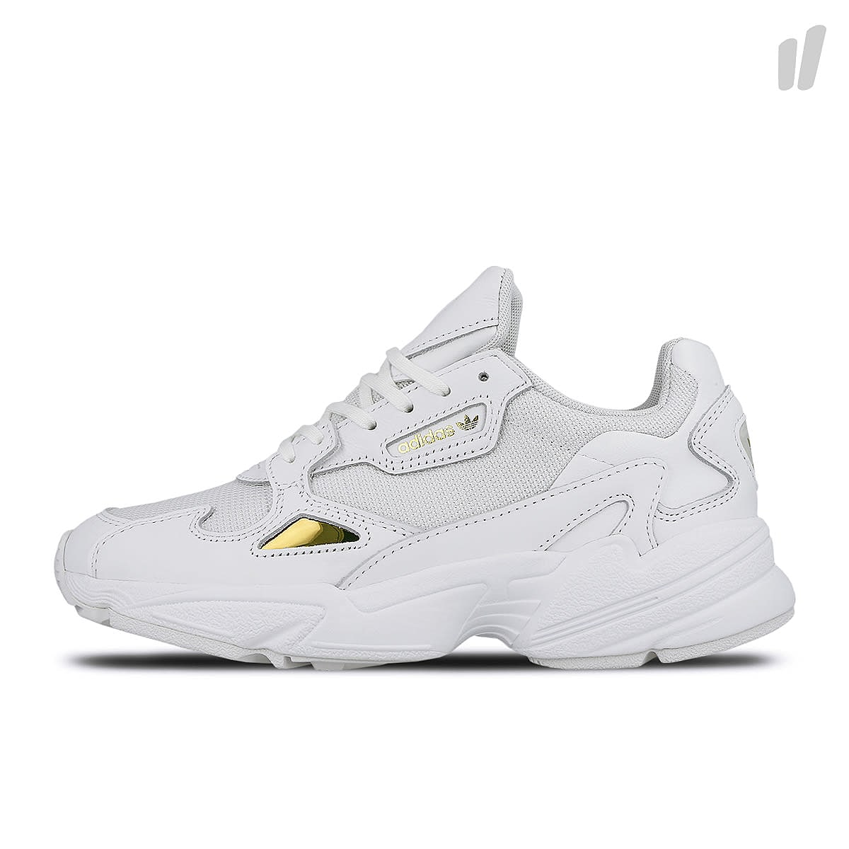adidas wmns falcon Footwear White-Footwear White-Gold Metallic Sneakers EE8838 | Overkill