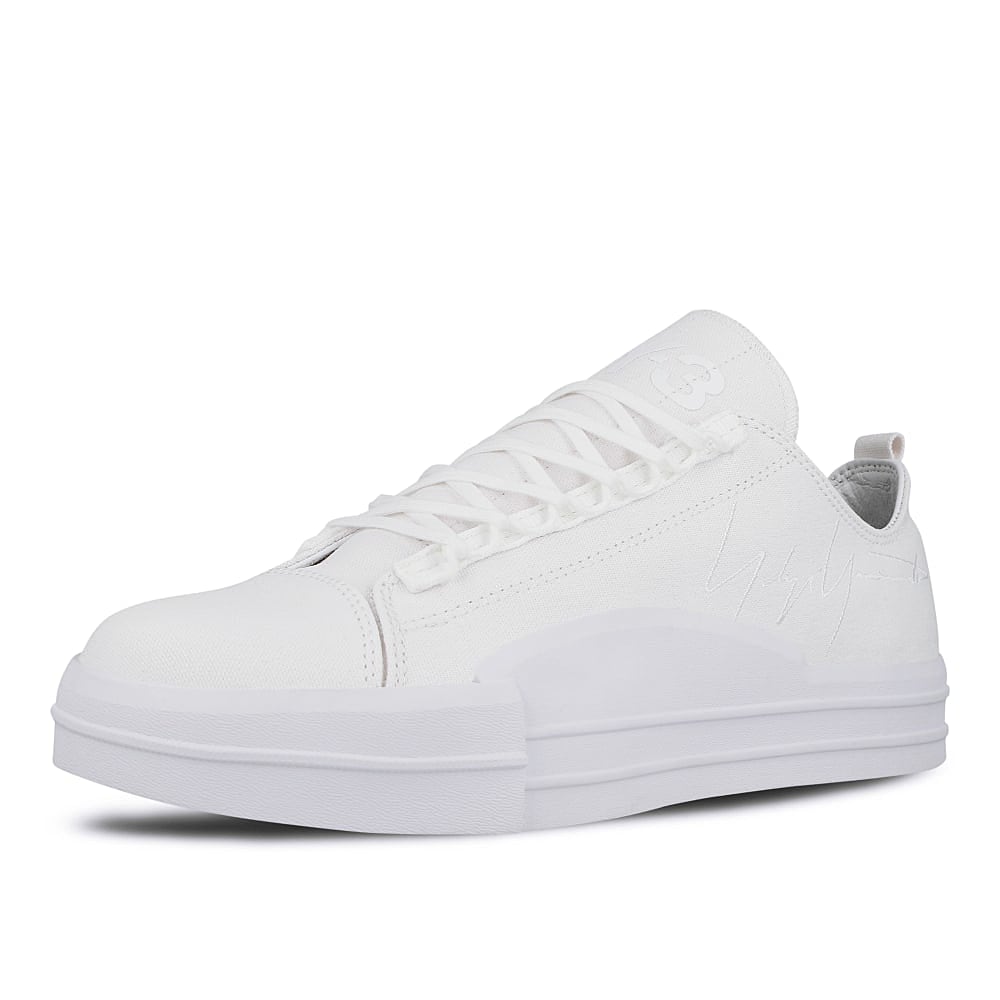 Y-3 yuben low Off White-Footwear White-Footwear White Sneakers  Close Up | Overkill