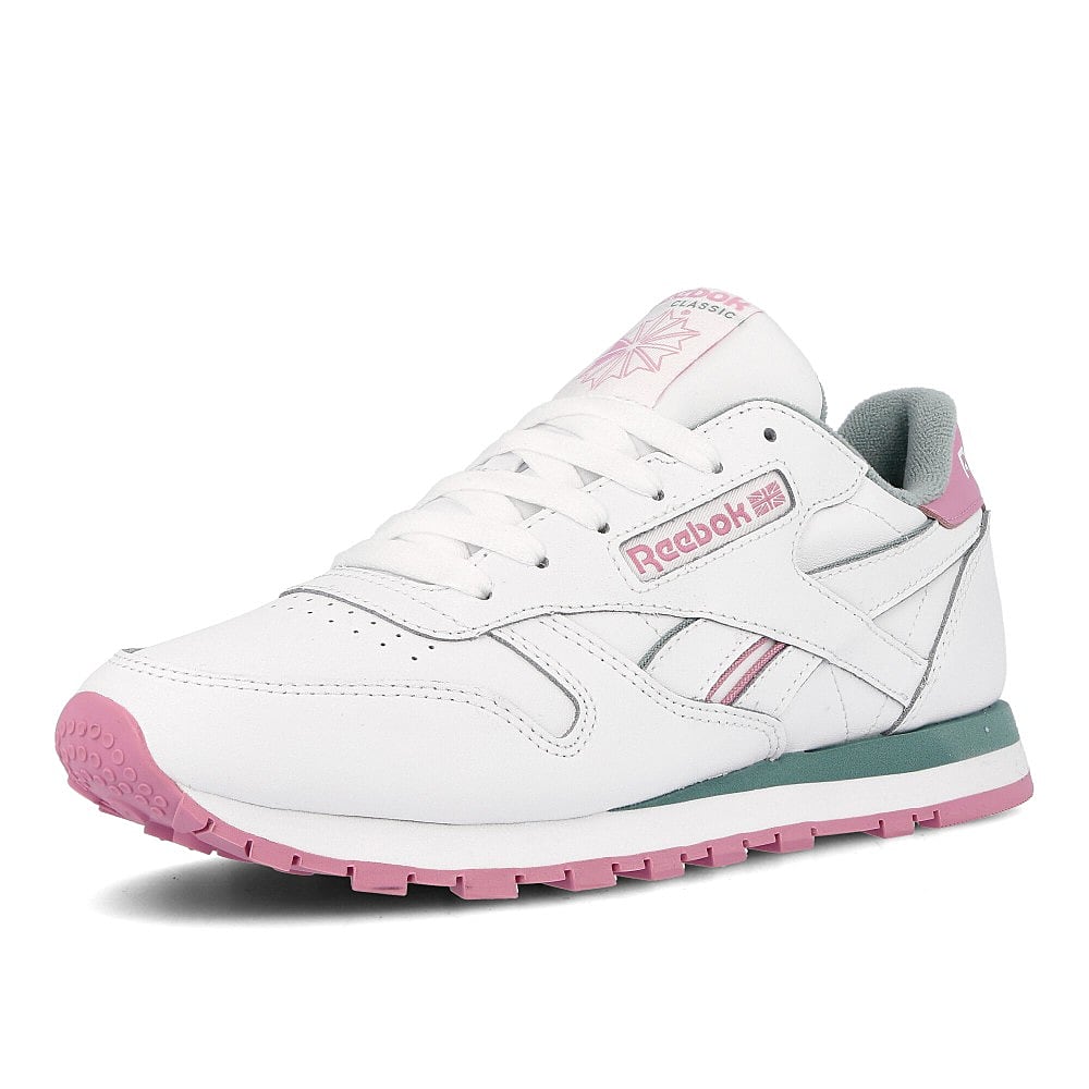 Reebok wmns classic leather White / Green Slate / Jasmine Pink  Detailfoto | Overkill