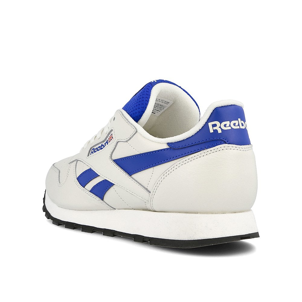 Reebok classic leather mu Chalk / Humble Blue / Black  Close-up | Overkill