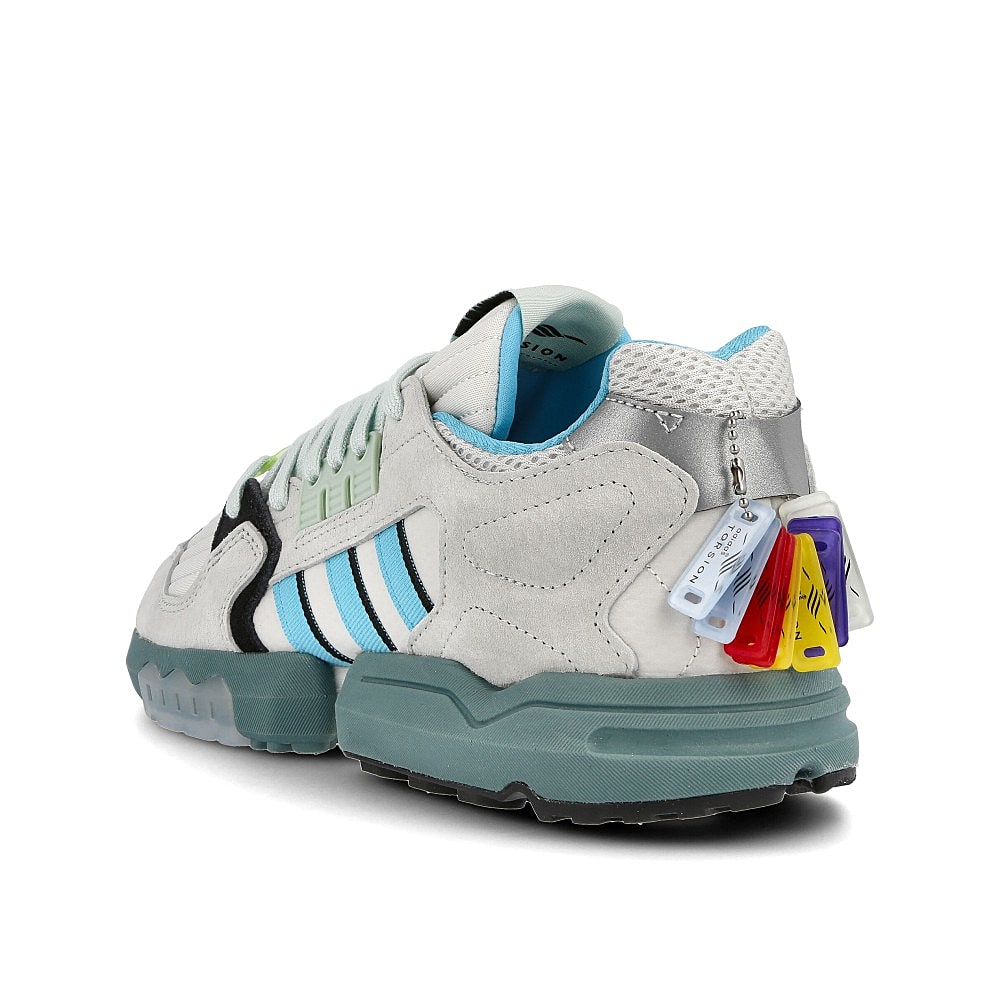 adidas zx torsion Orbit Grey-Blue Glow-Core Black Sneakers  Material | Overkill