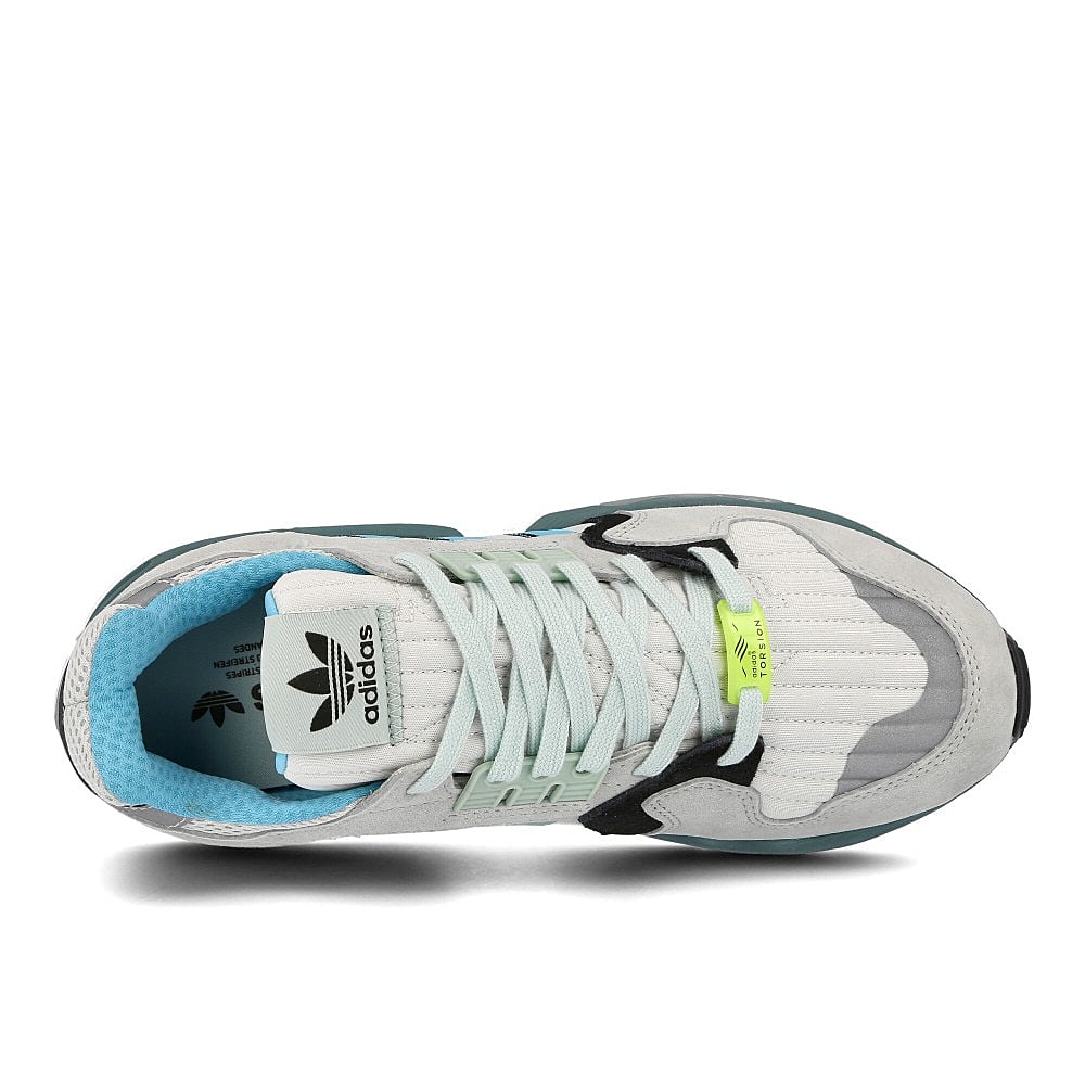 adidas zx torsion Orbit Grey-Blue Glow-Core Black Sneakers  Detailfoto | Overkill