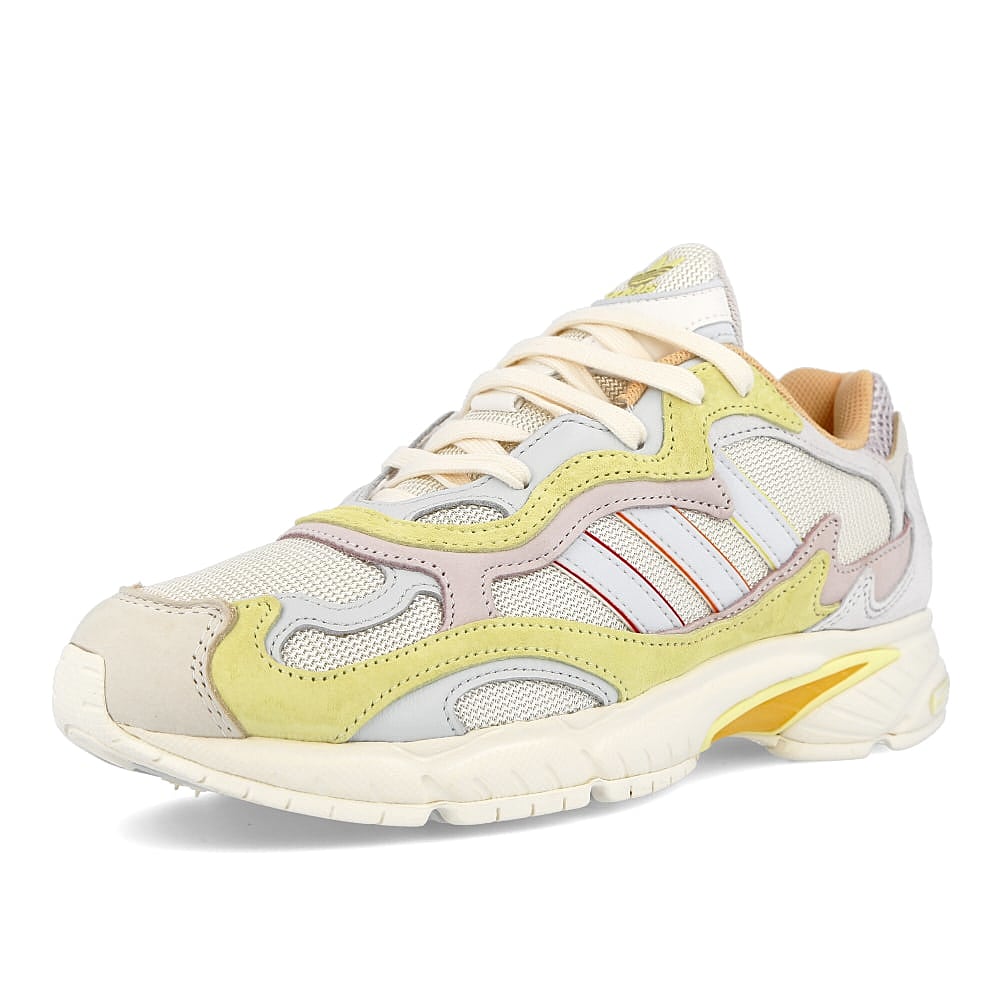 adidas temper run pride Off White-Blue Tint-Ice Yellow Sneakers  Close Up | Overkill