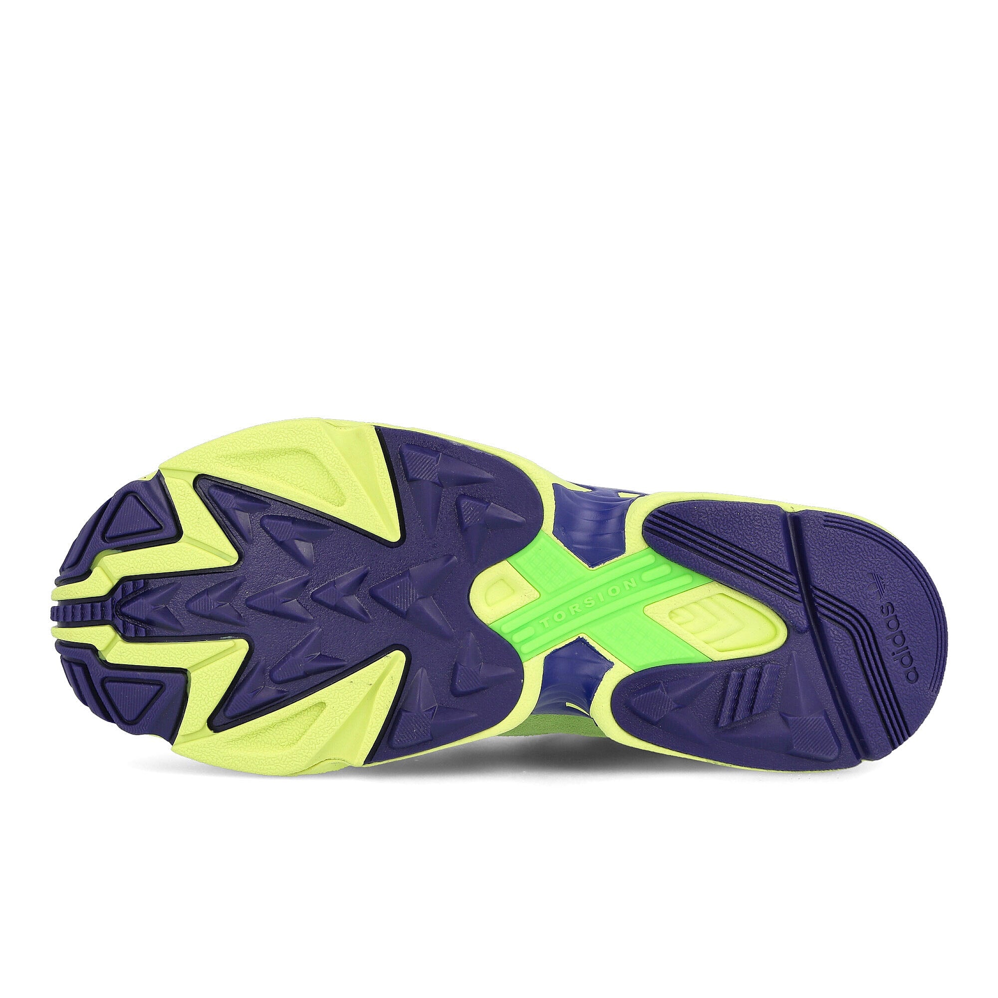 adidas yung-1 Solar Green-Real Purple S18-Hi-Res Yellow Sneakers  Detail View 1 | Overkill