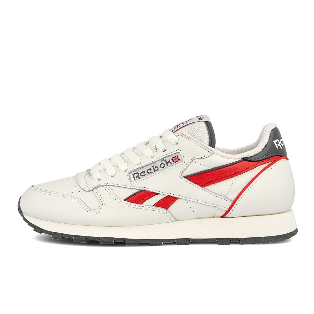 Reebok classic leather mu Chalk-Radiant Red-True Grey Low Top Sneakers EG6415 | Overkill