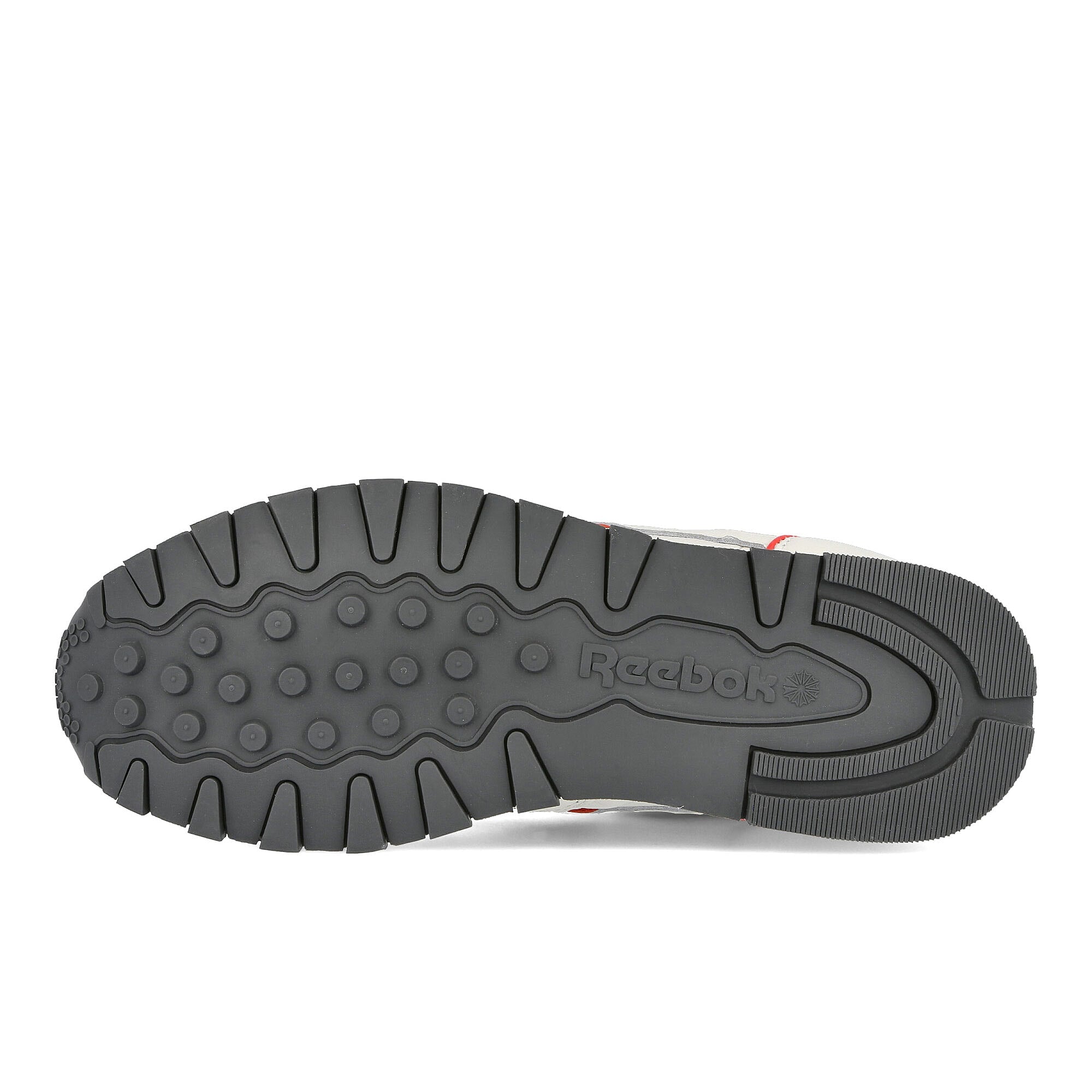 Reebok classic leather mu Chalk-Radiant Red-True Grey Low Top Sneakers  Detail View 1 | Overkill