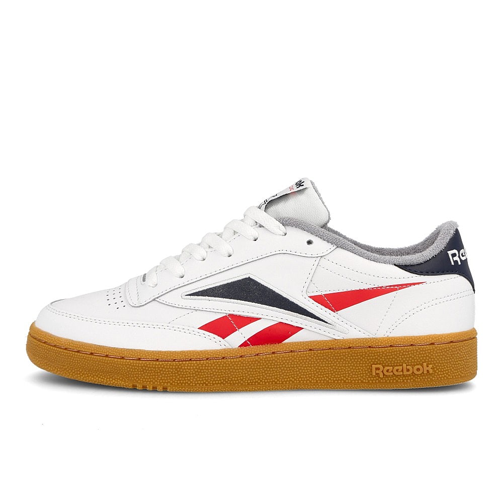 Reebok club c 85 mu White-Radiant Red-Collegiate Navy Low Top Sneakers EG6426 | Overkill