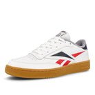 Reebok club c 85 mu White-Radiant Red-Collegiate Navy Low Top Sneakers  Close Up | Overkill