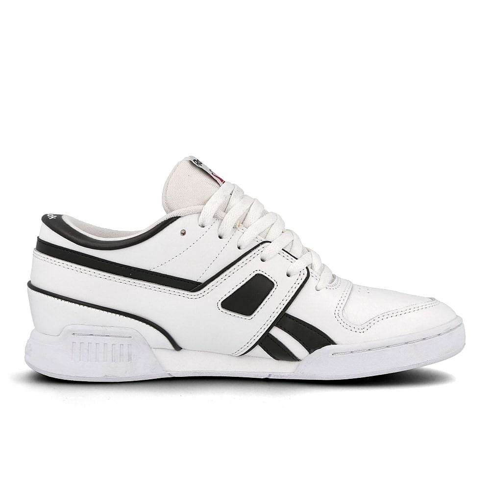 Reebok pro workout lo mu White-Black-Red Sneakers  Silhouette | Overkill