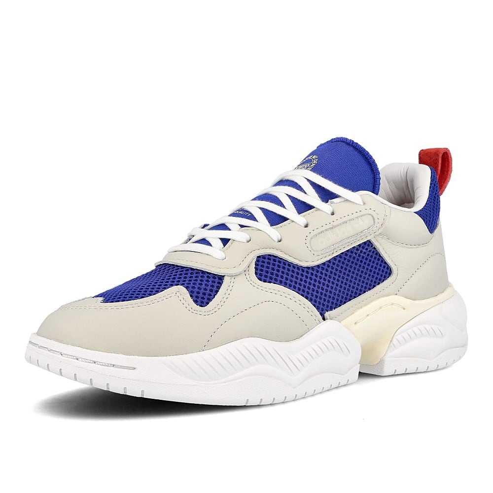adidas supercourt rx Raw White-Team Royal Blue-Glory Red Sneakers  Close Up | Overkill