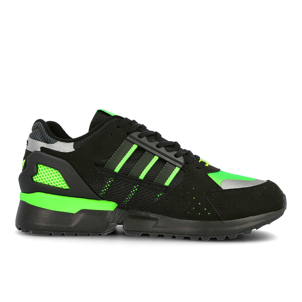 adidas ZX 10000 C Core Black / Supplier Green / Reflective Low Top Sneakers EG8964 Silhouette | Overkill