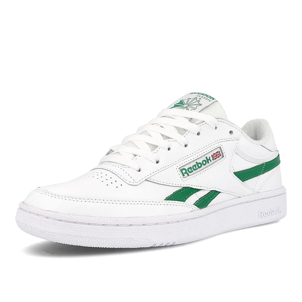 Reebok Club C Revenge MU White / Glen Green / None Low Top Sneakers  Close Up | Overkill
