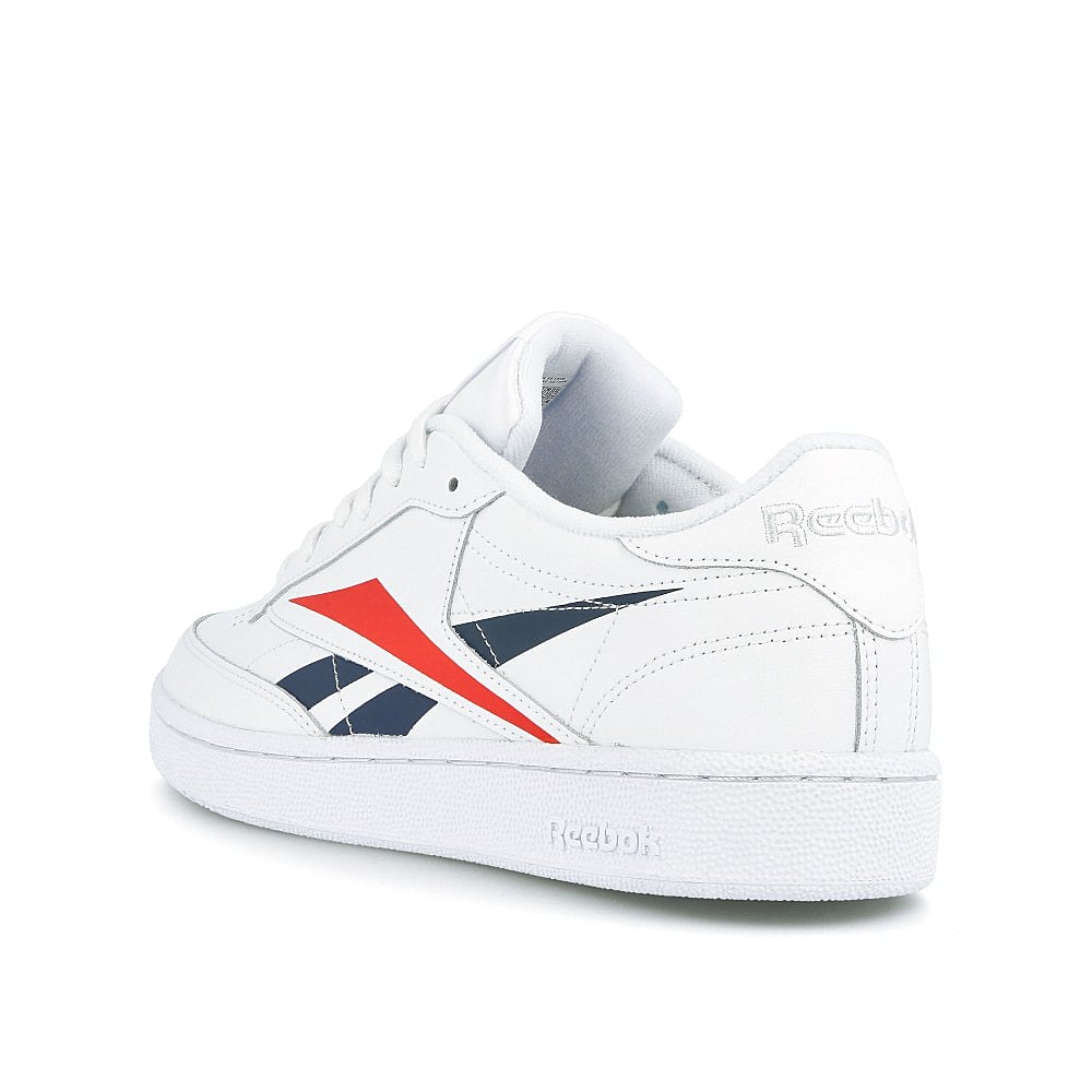 Reebok club c 85 mu White-Connavy Scarlet Low Top Sneakers  Material | Overkill