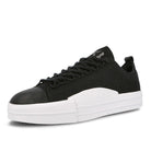 Y-3 yuben low Black-Black-Running White Sneakers  Close Up | Overkill