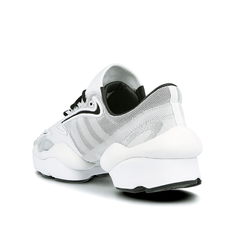 Y-3 ren Running White-Black-Silver Metallic Sneakers  Material | Overkill