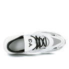 Y-3 ren Running White-Black-Silver Metallic Sneakers  Detailfoto | Overkill