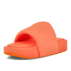 Y-3 slide Solar Orange-Solar Orange-Solar Orange Slides, Sandals & Slippers  Close Up | Overkill