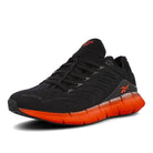 Reebok zig kinetica Black-Sunbaked Orange-Vivid Orange Sneakers  Close Up | Overkill