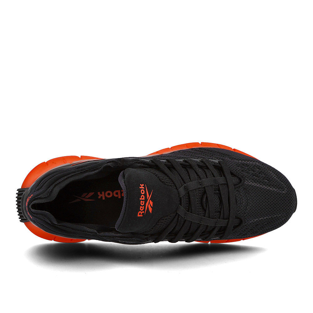 Reebok zig kinetica Black-Sunbaked Orange-Vivid Orange Sneakers  Detailfoto | Overkill