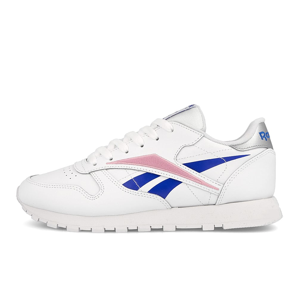 Reebok wmns classic leather White-Blue-Jasmin Pink Sneakers EH1864 | Overkill