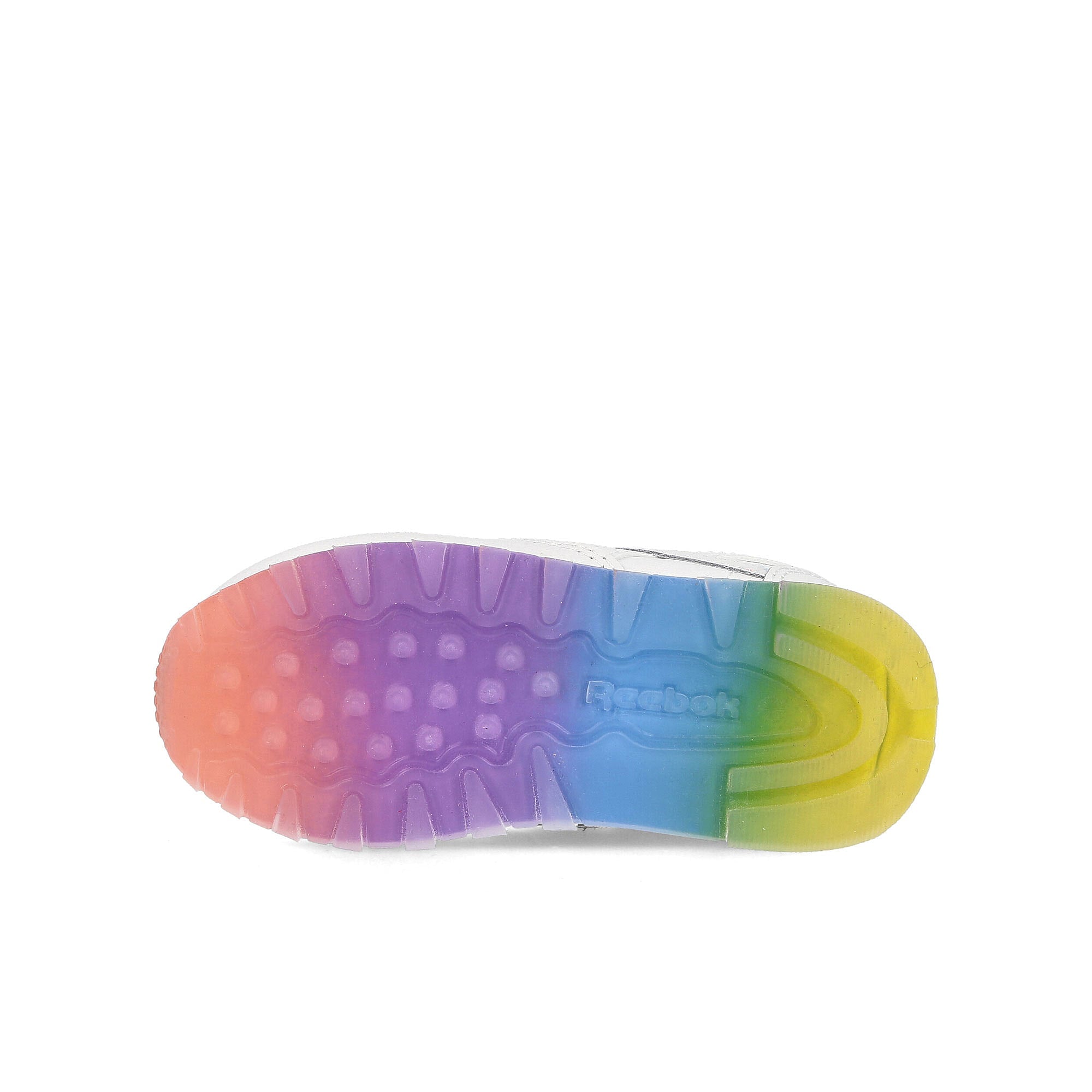 Reebok classic leather infants White / Neon Blue / Solar Yellow  Detail view 2 | Overkill
