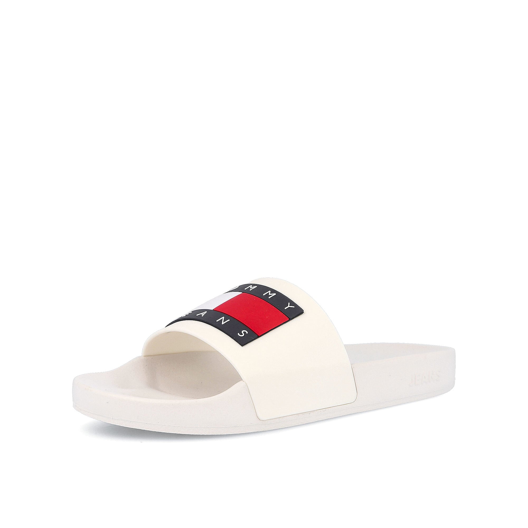 Tommy Jeans Flag Pool Slide Ecru  Detailfoto | Overkill
