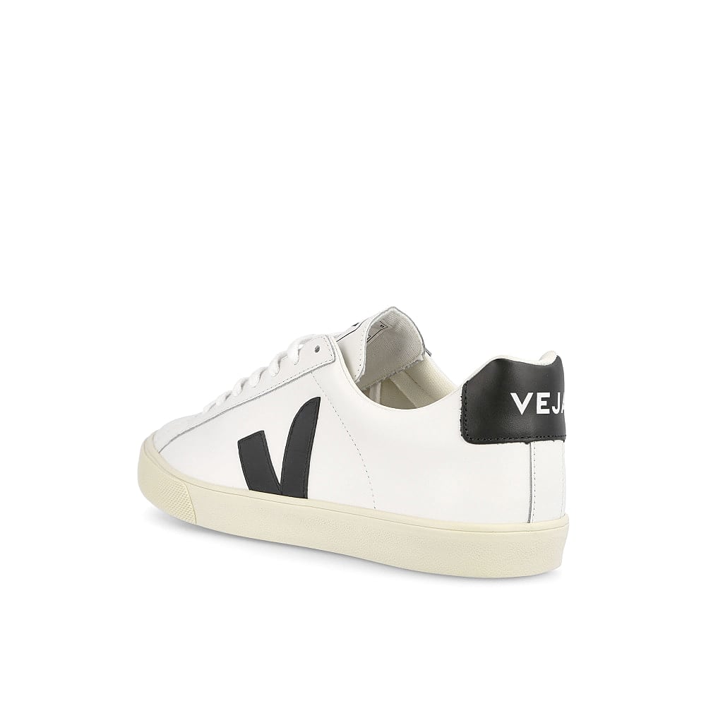 Veja wmns esplar logo leather Extra White / Black  Close-up | Overkill