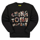 Chinatown Market Patchwork Crewneck Black Sweatshirts F20-1960008 / 0001 | Overkill