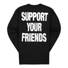 Chinatown Market Friends LS Tee Black Longsleeves Material | Overkill