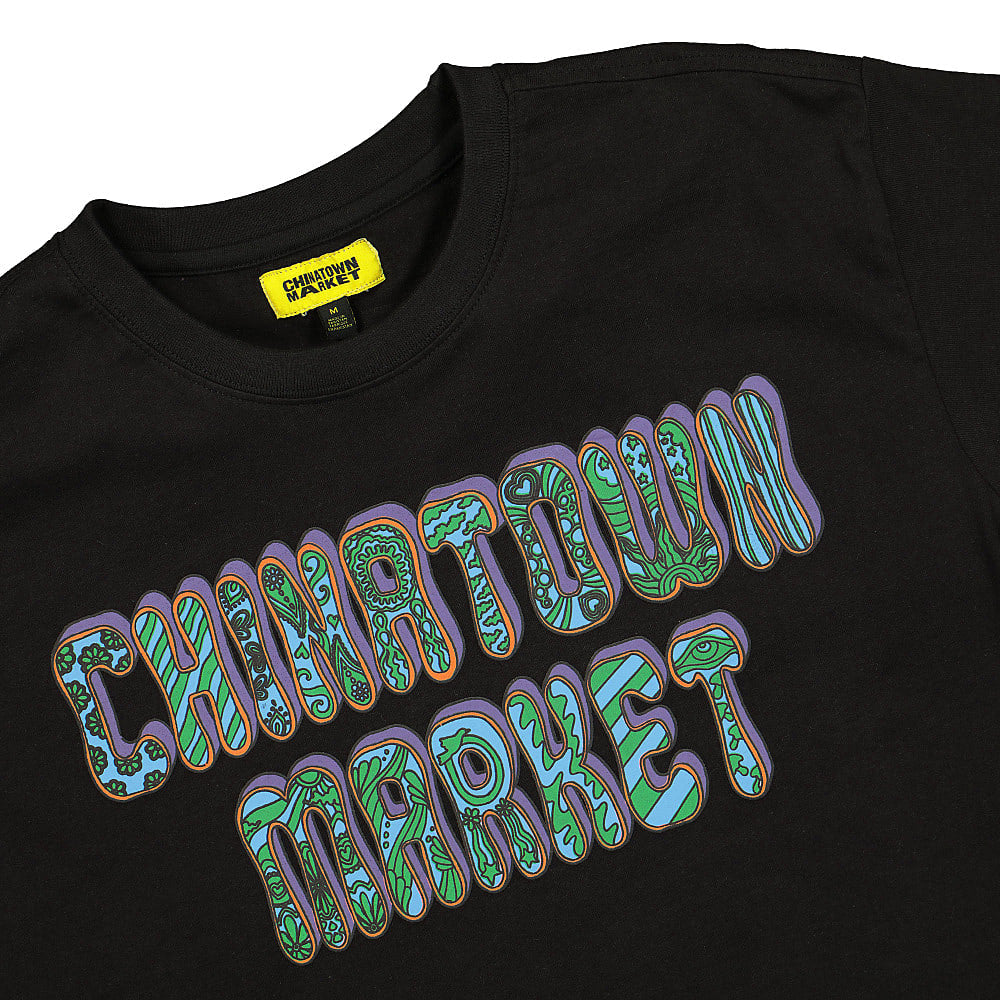 Chinatown Market Hippie Tee Black T-Shirts Close-up | Overkill