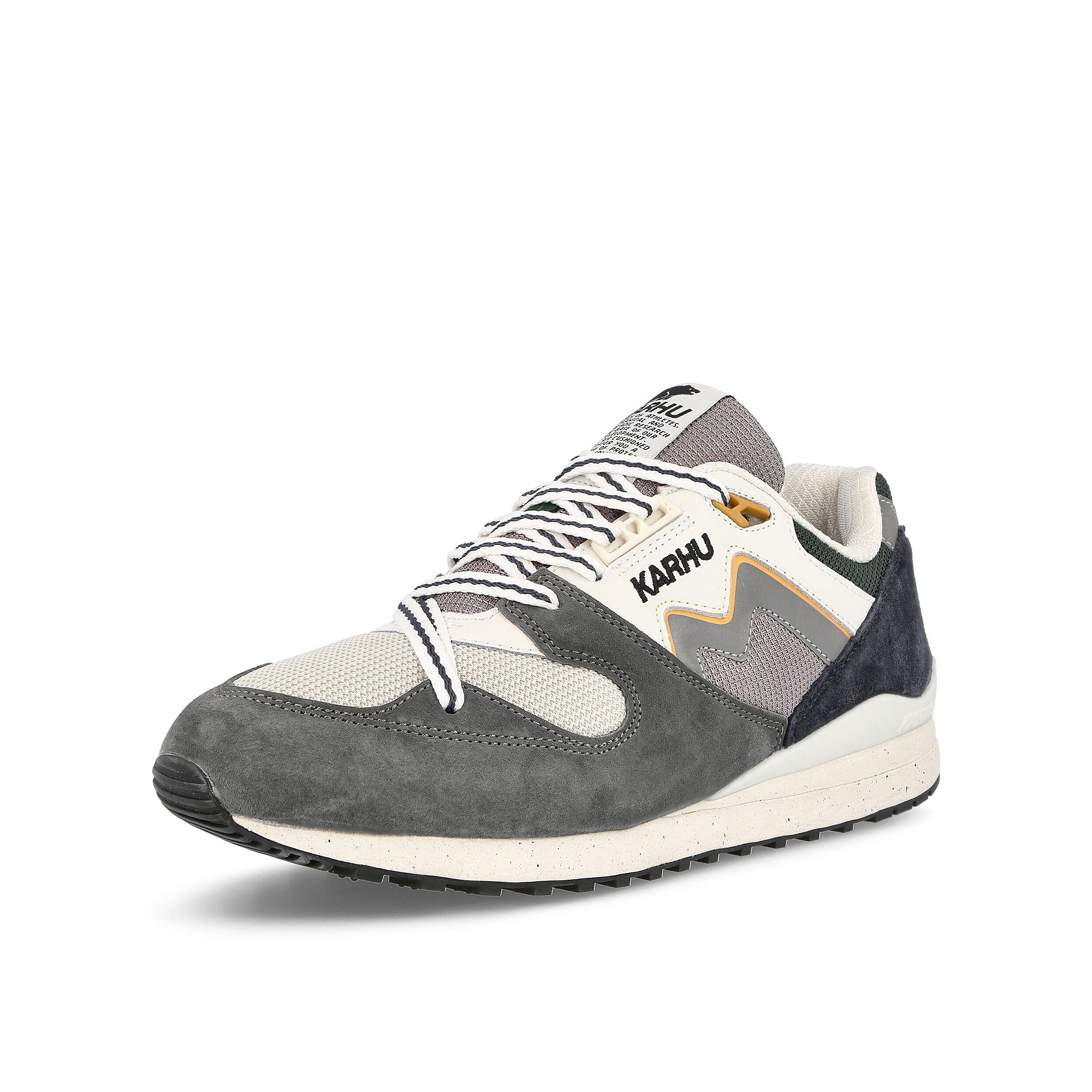 Karhu synchron classic Gunmetal-Bright White Low Top Sneakers  Close Up | Overkill