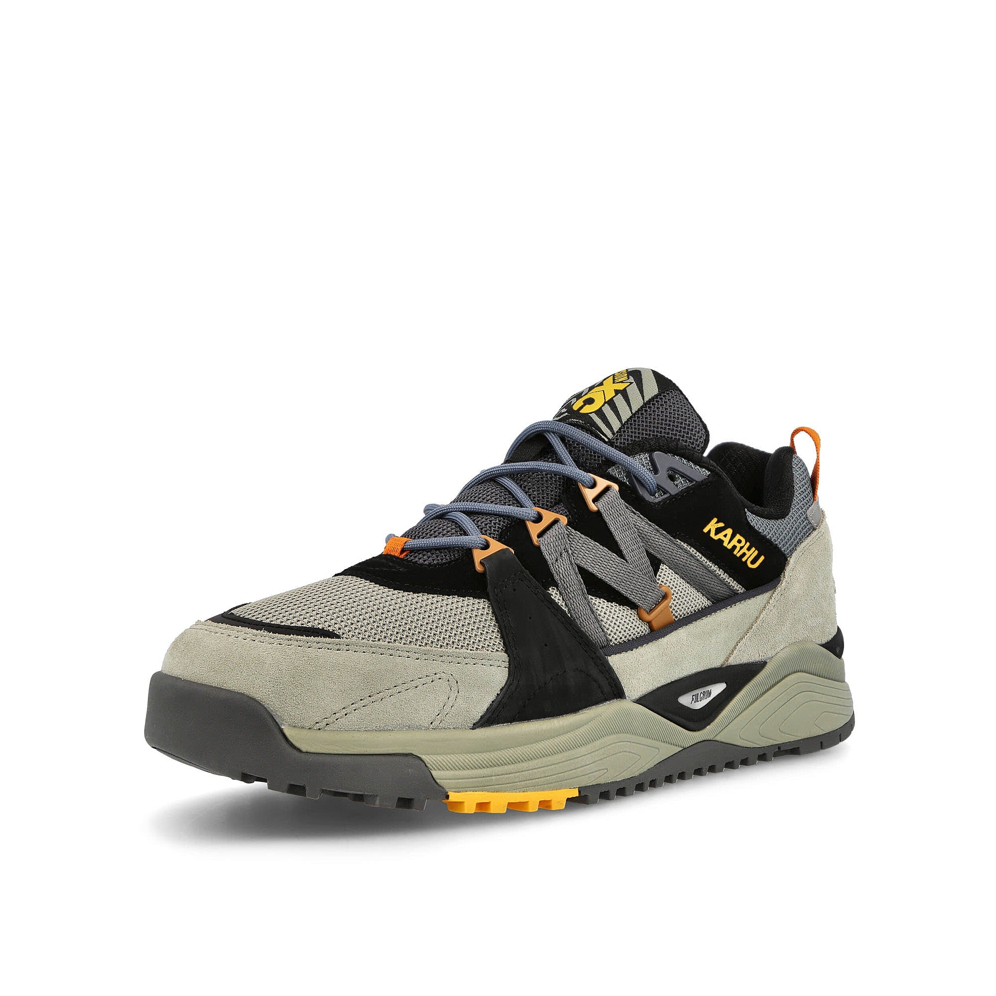 Karhu Fusion XC Abbey Stone-Gunmetal Low Top Sneakers  Close Up | Overkill